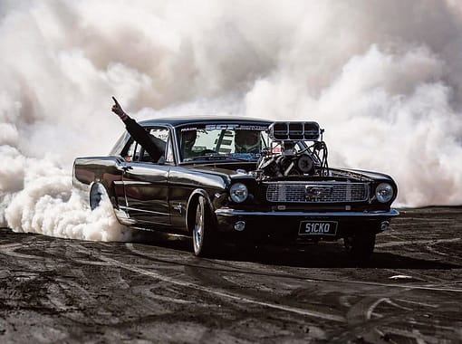 Jake Myers and S1CKO put on a show at Summernats 35 earlier this month.