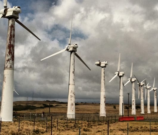 Old wind turbines