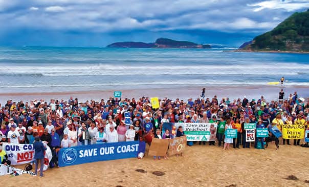 One of Save Our Coast’s first rallies in 2019