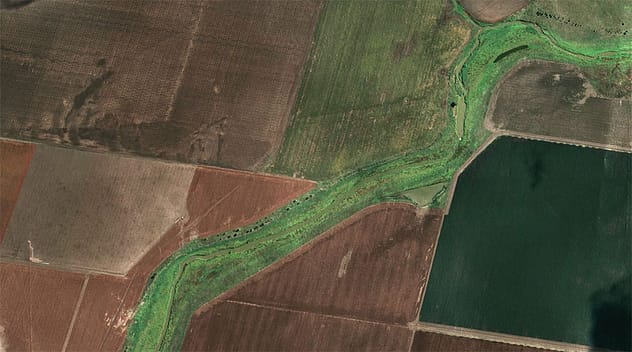 Aerial shot Namoi Valley