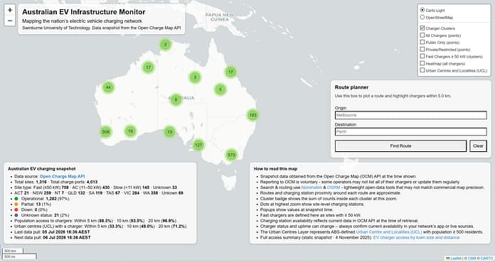 AusEVINfraMonitorSwinburneSS7Jul2026 Australian EV Infrastructure Monitor