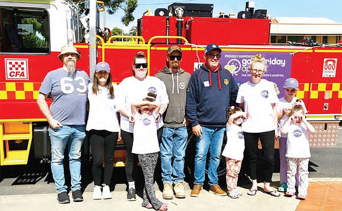 Ava on Good Friday with family and Brendan Moylan and Amalie Lynch