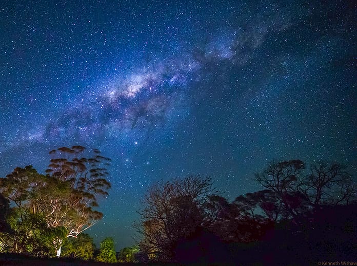 IMAGE 1 - Milky Way in the Sunshine Coast International Dark Sky Reserve - image by Dr Ken Wishaw