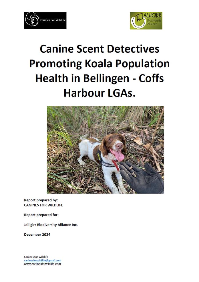 CanineScentDetectivesReportCover12.24 Report cover