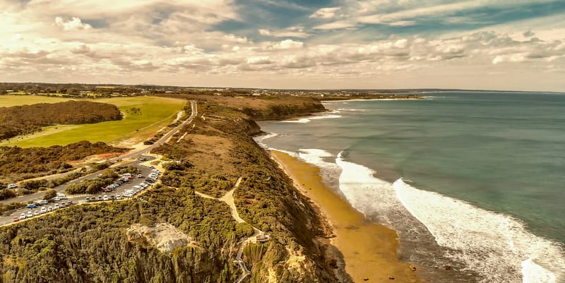 Torquay Beach along Great Ocean Road, Vic