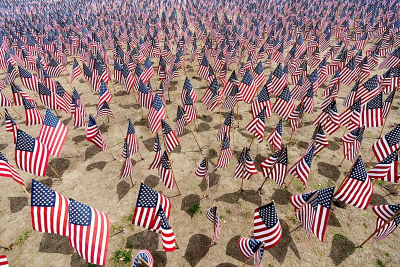 US flags