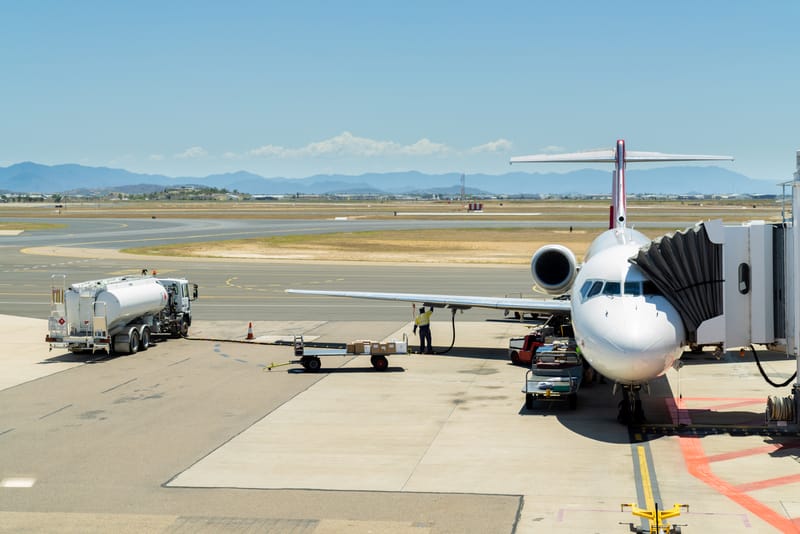 plane refuelling Townsville airport