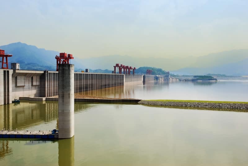 River and dam