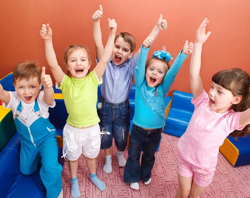 Children enjoying playgroup fun