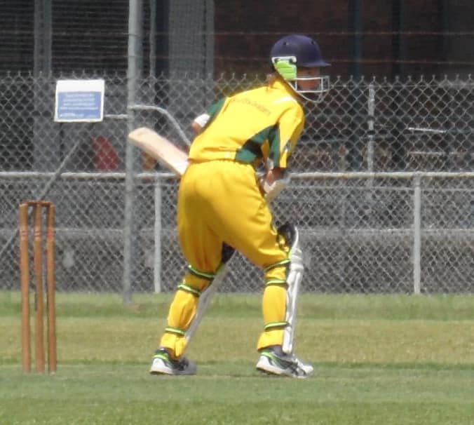 Hayden Mison bats for the Cavs