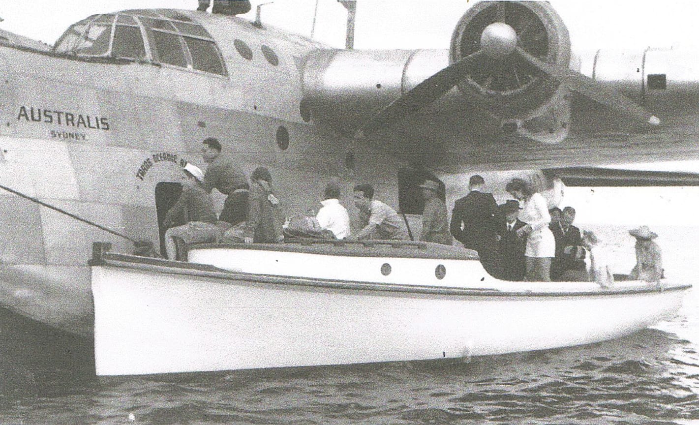 Guests from flying boat