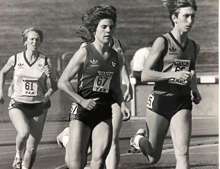 Jo Cubit on the track