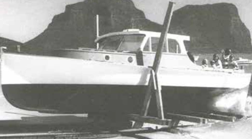Launching after restoration 1978