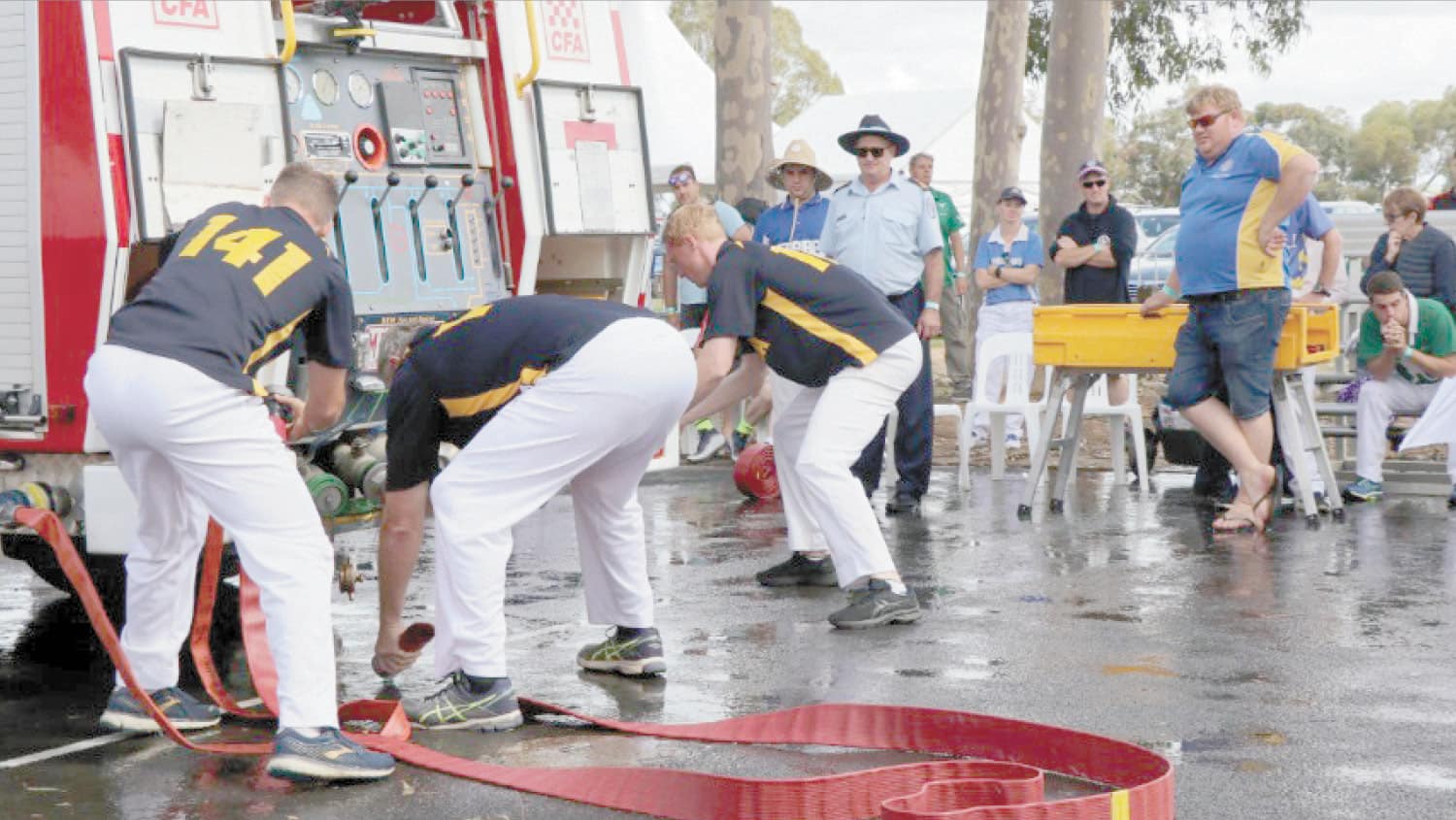 Cohuna Frie Brigade competing