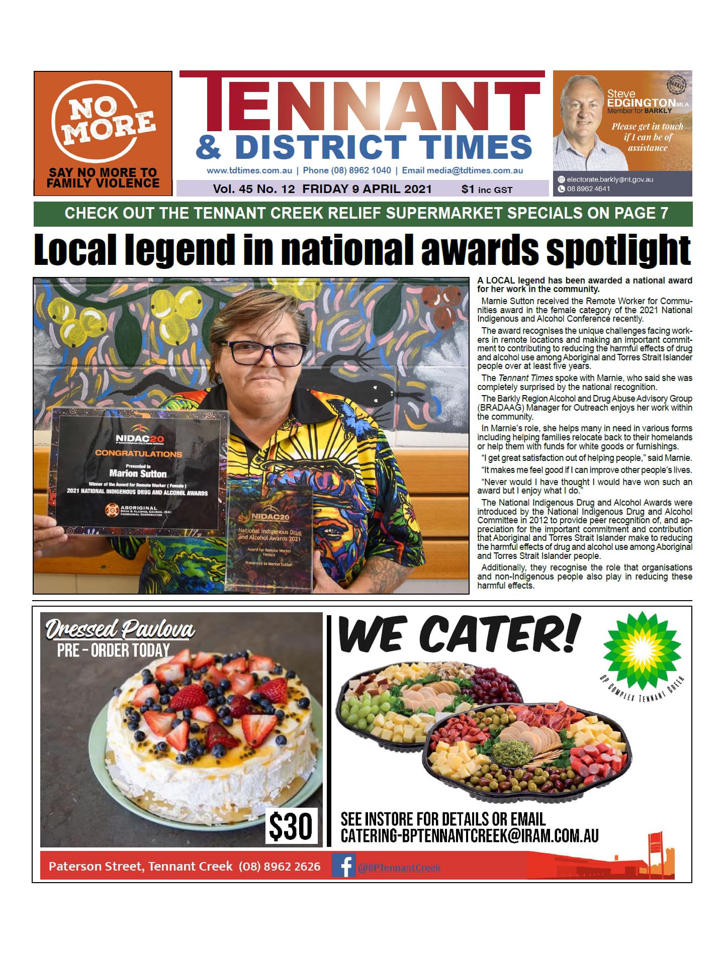 Tennant & District Times 9 April 2021