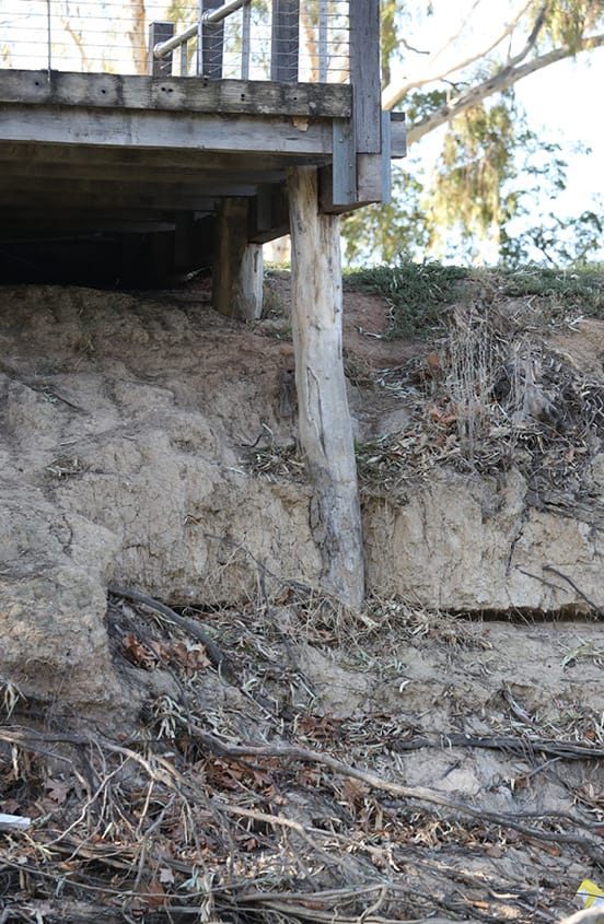 Eroding Barham boardwalk