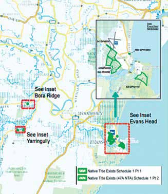 Map showing Bandjalang land
