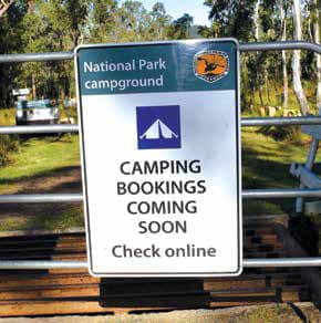 Camping sign
