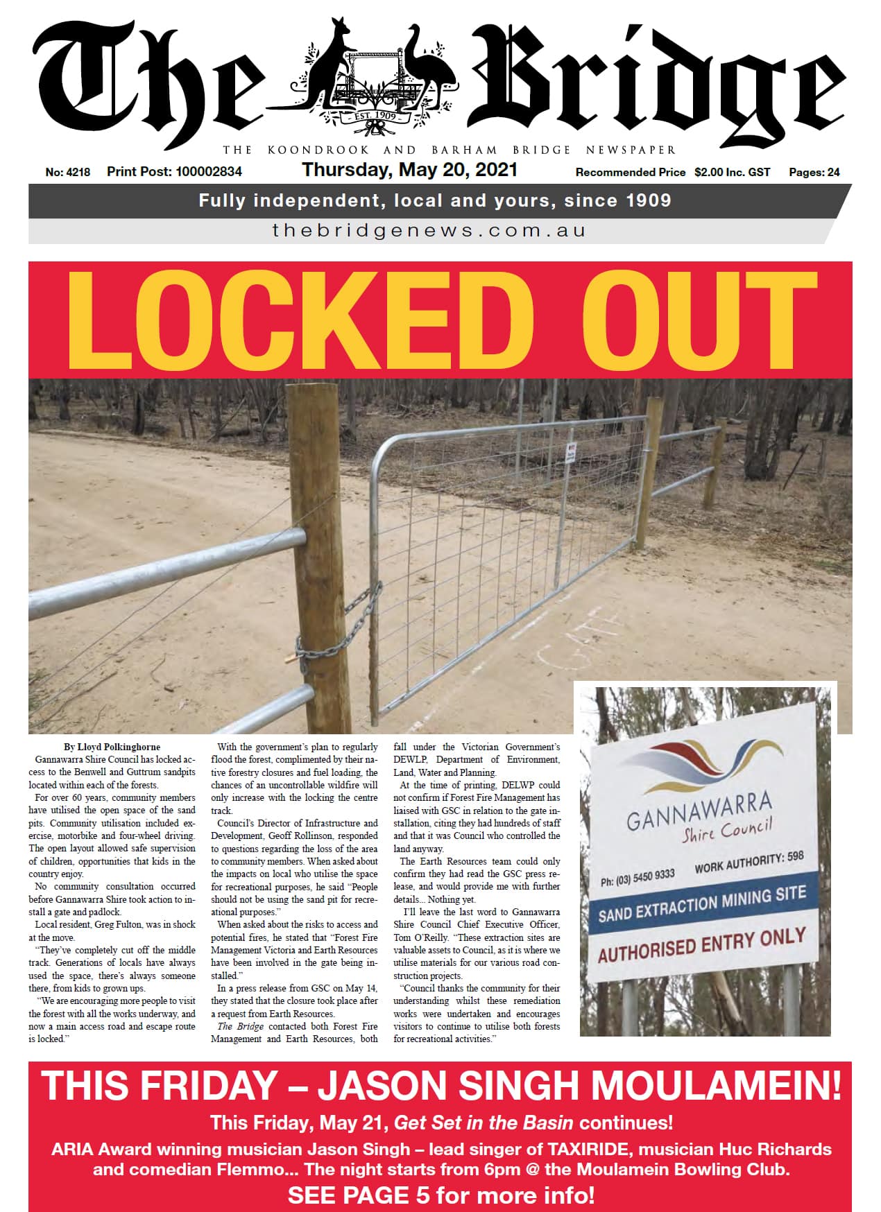 The Koondrook and Barham Bridge Newspaper 20 May 2021