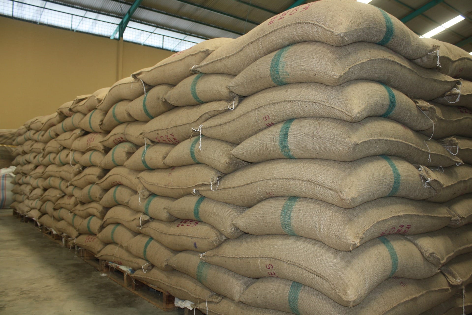 Piles of sacks