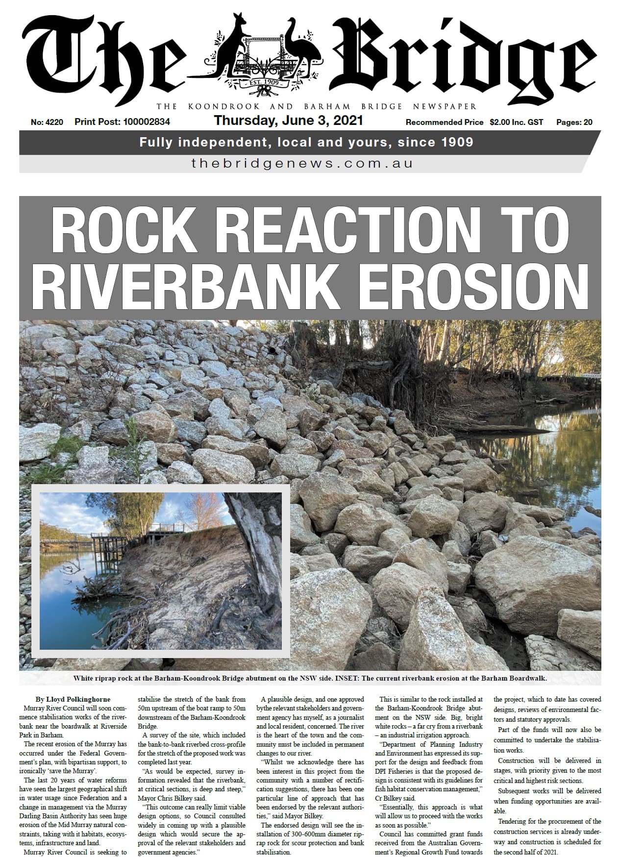 The Koondrook and Barham Bridge Newspaper 3 June 2021