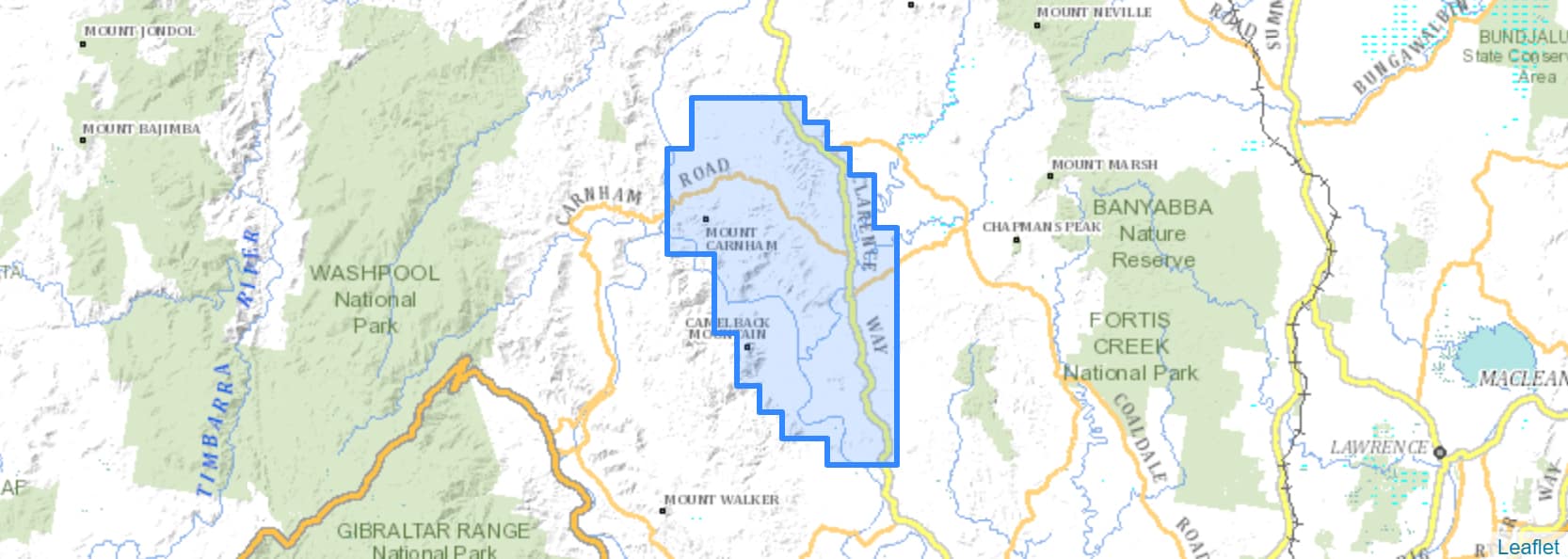 Mt Gilmore exploration area