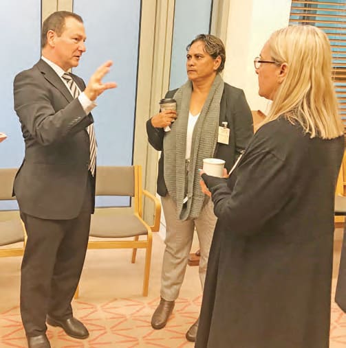MP Perrett with TCICA delegates