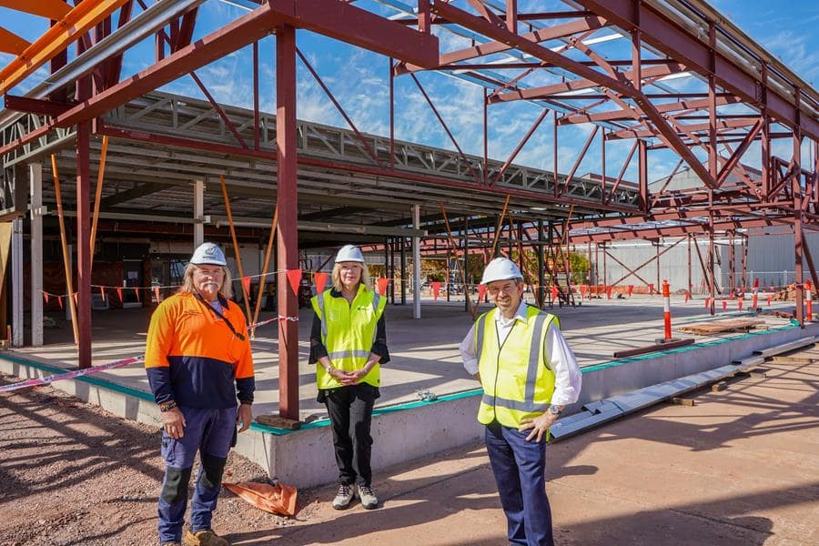 Whyalla Airport under construction