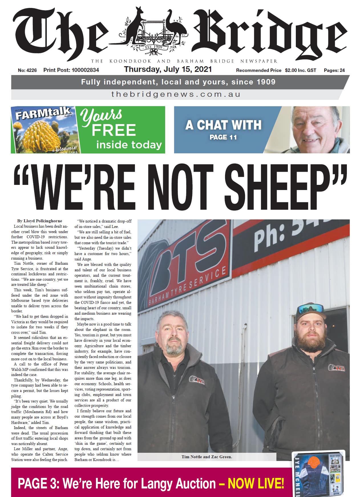 The Koondrook and Barham Bridge Newspaper 15 July 2021