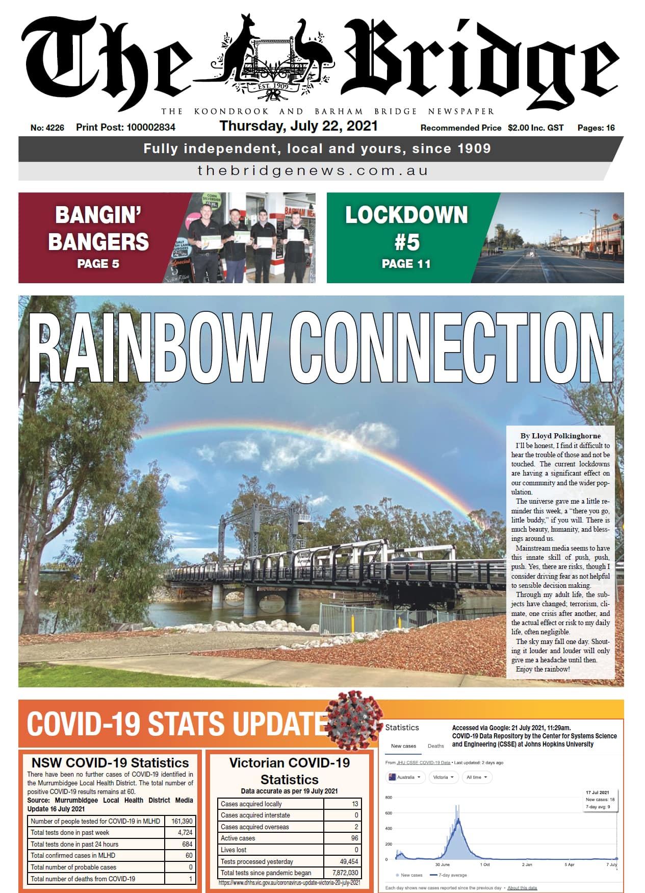 The Koondrook and Barham Bridge Newspaper 22 July 2021