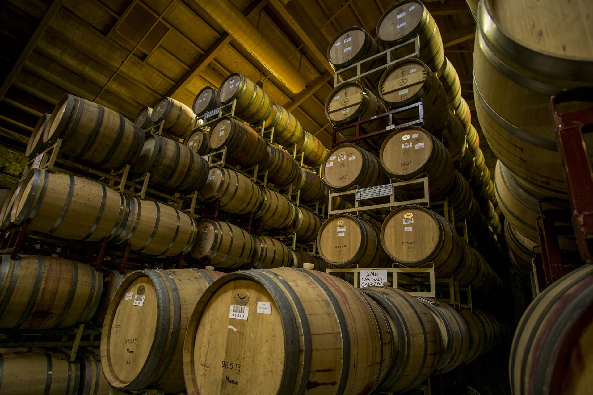wine barrels