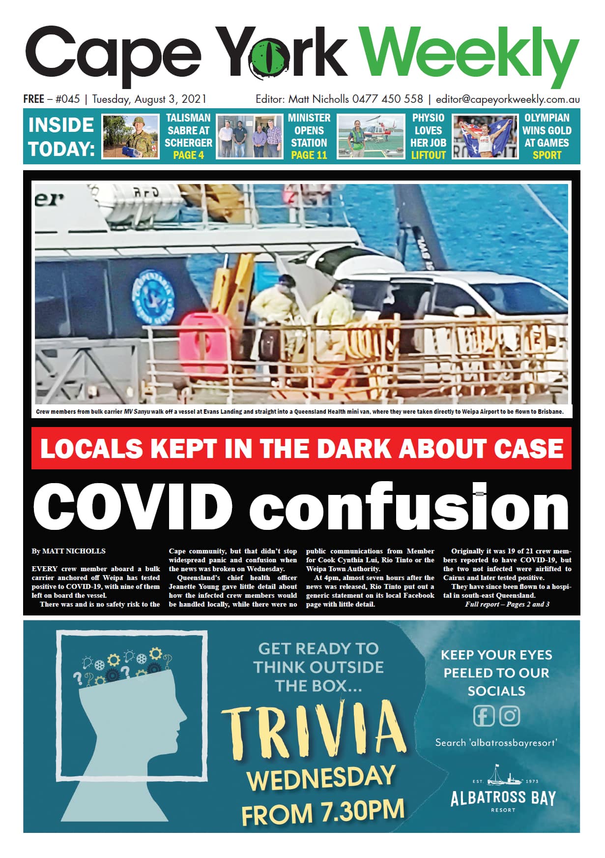Cape York Weekly 3 August 2021
