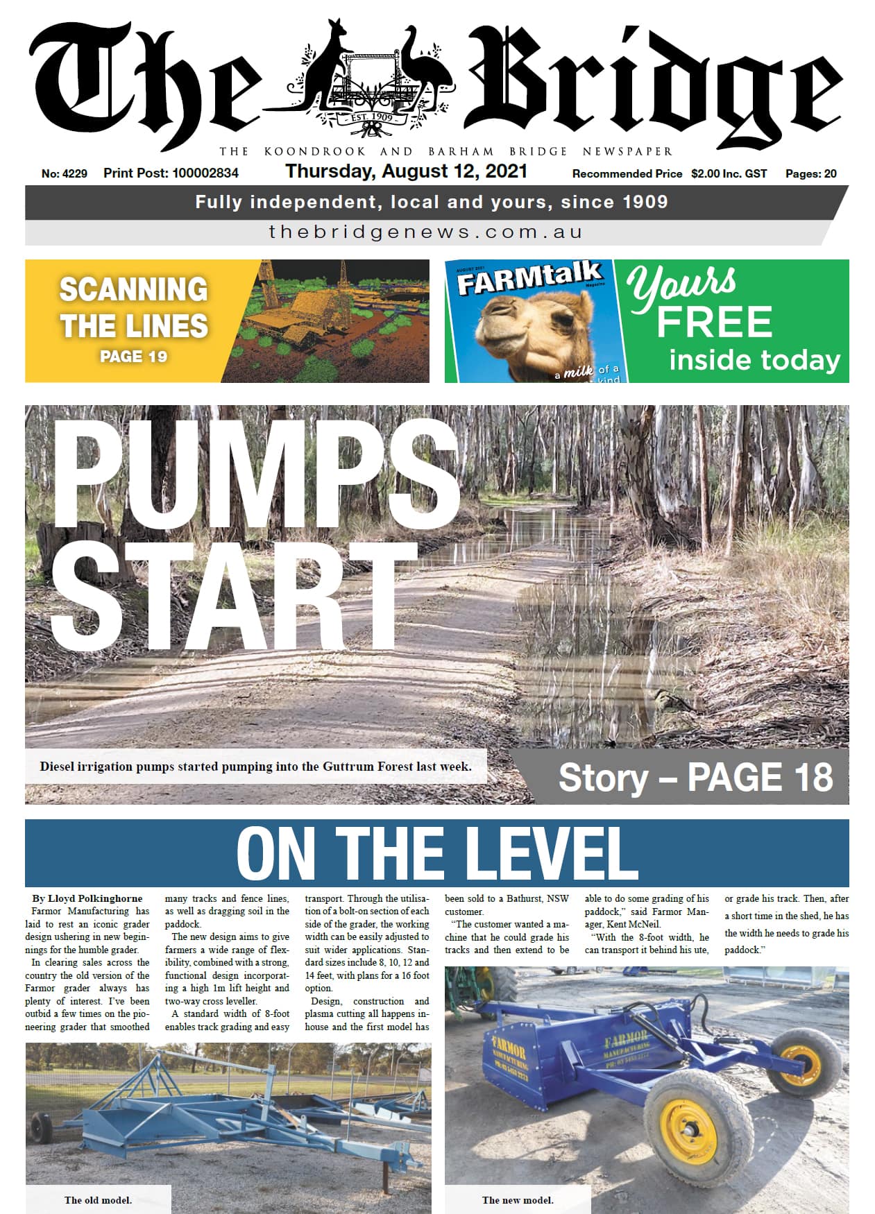 The Koondrook anf Barham Bridge Newspaper 12 August 2021