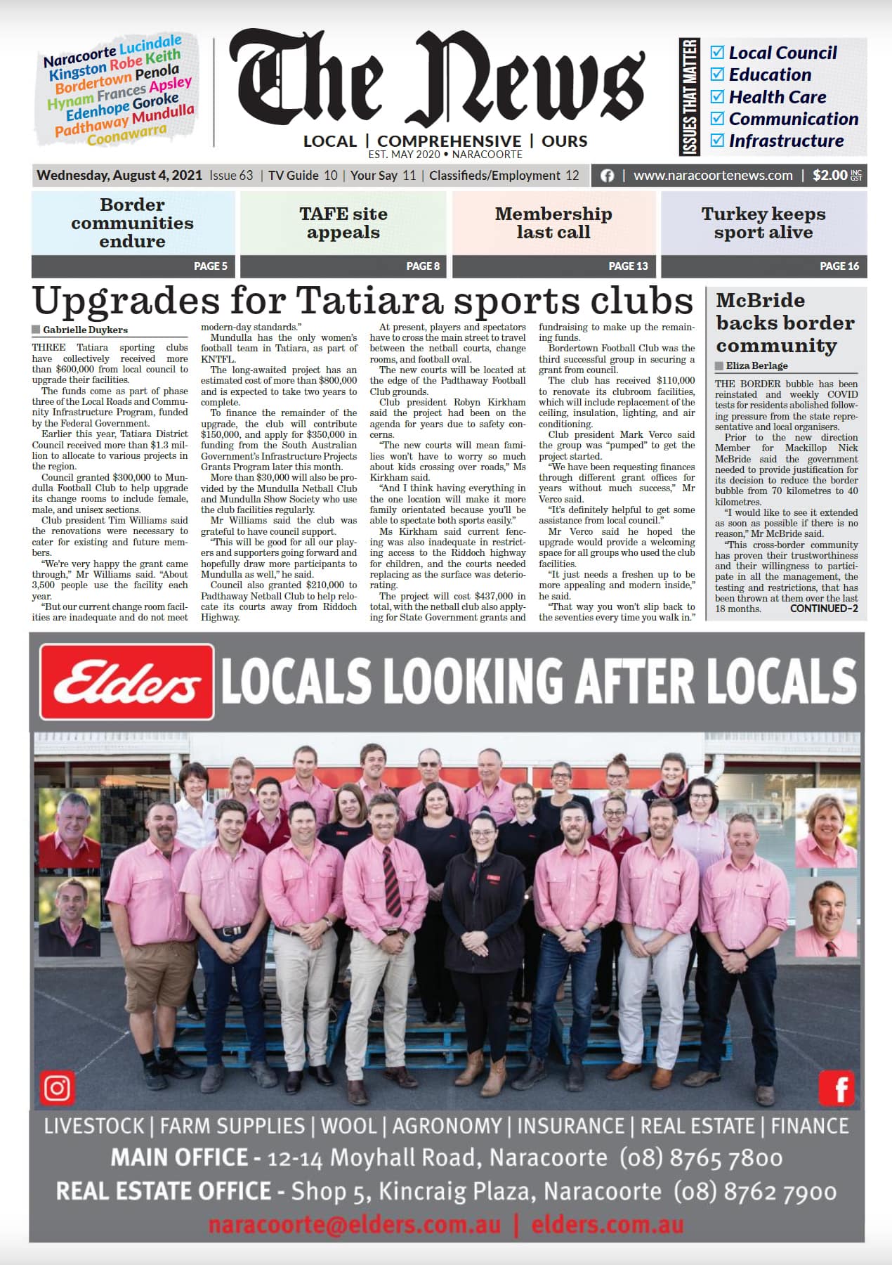 Naracoorte Community News 4 August 2021