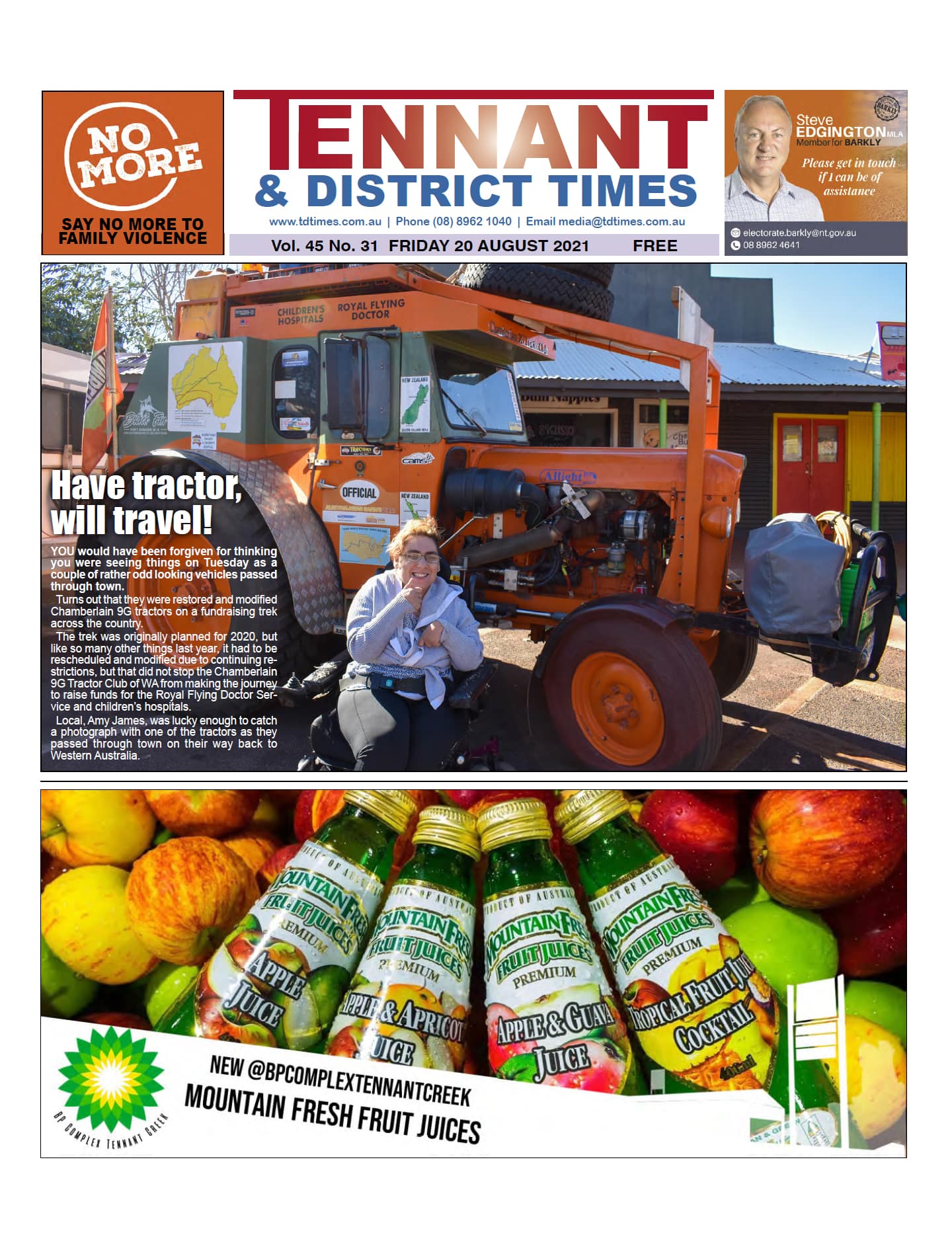 Tennant & District Times 20 August 2021