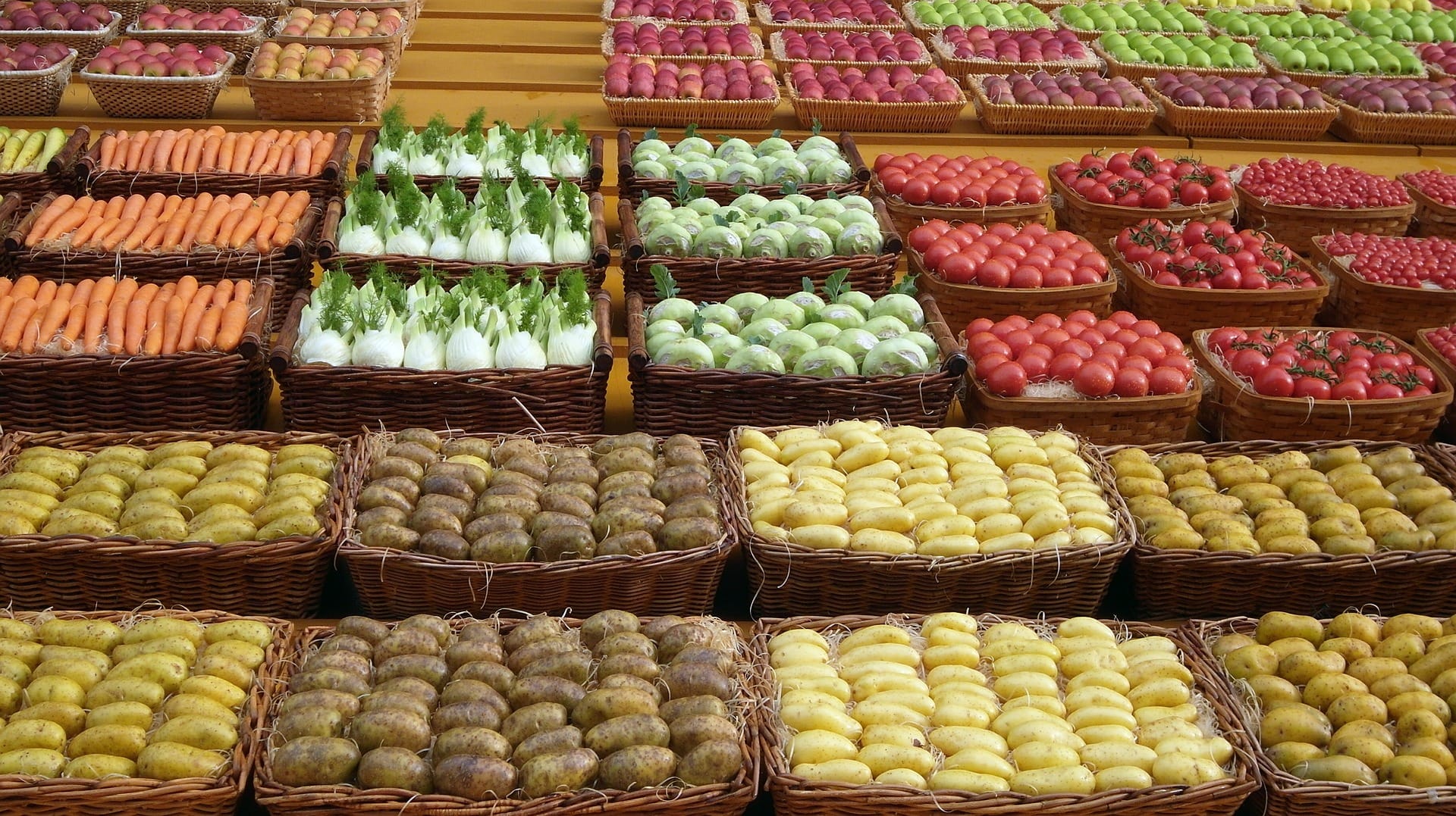 Potatoes and veggies