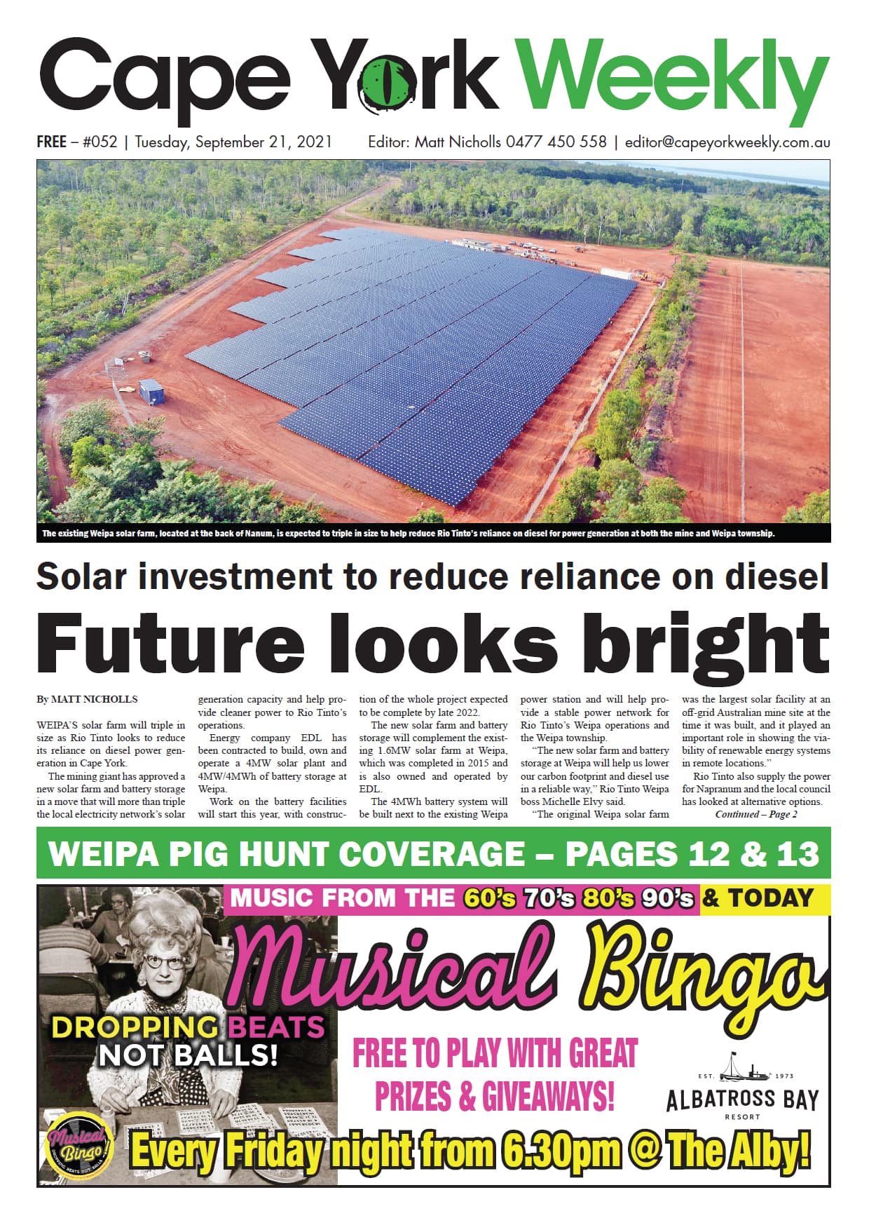Cape York Weekly 21 September 2021