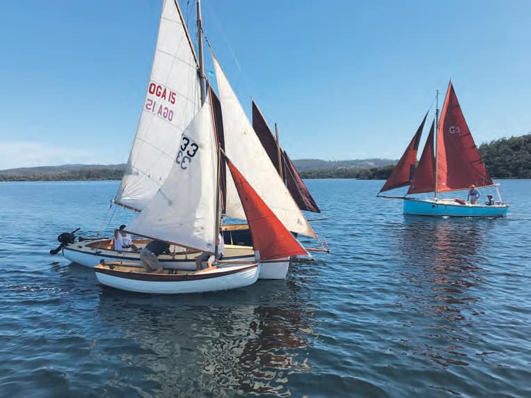 Gaff rigged sailing