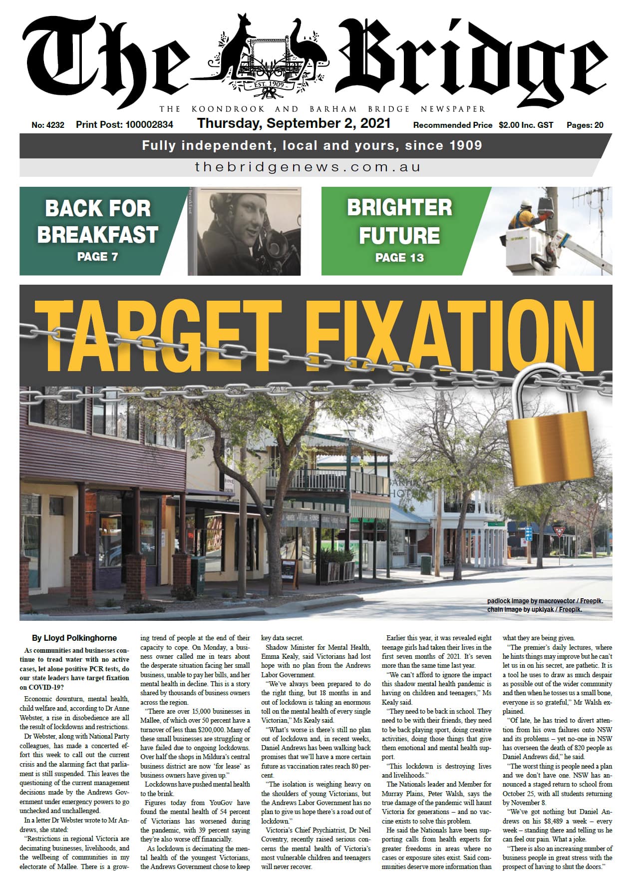 The Koondrook and Barham Bridge Newspaper 2 September 2021