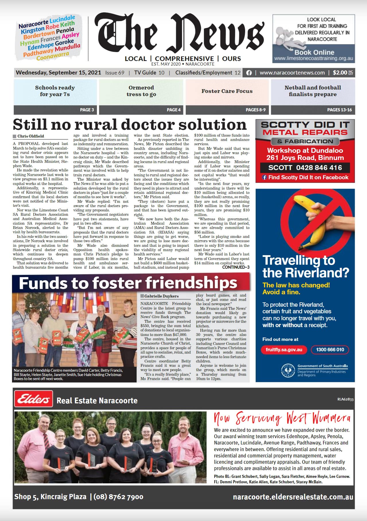 Naracoorte Community News 15 September 2021