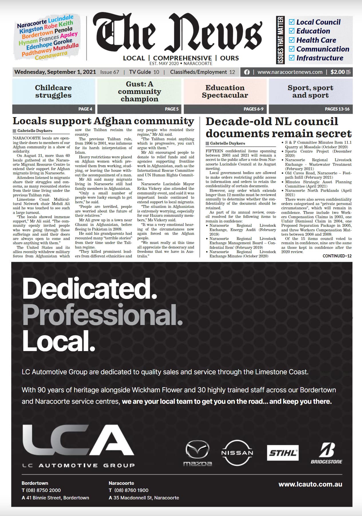 Naracoorte Community News 1 September 2021