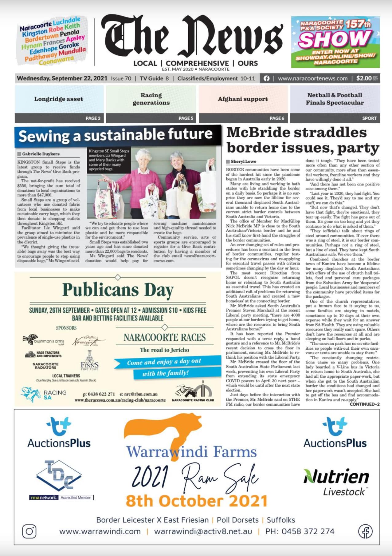Naracoorte Community News 22 September 2021