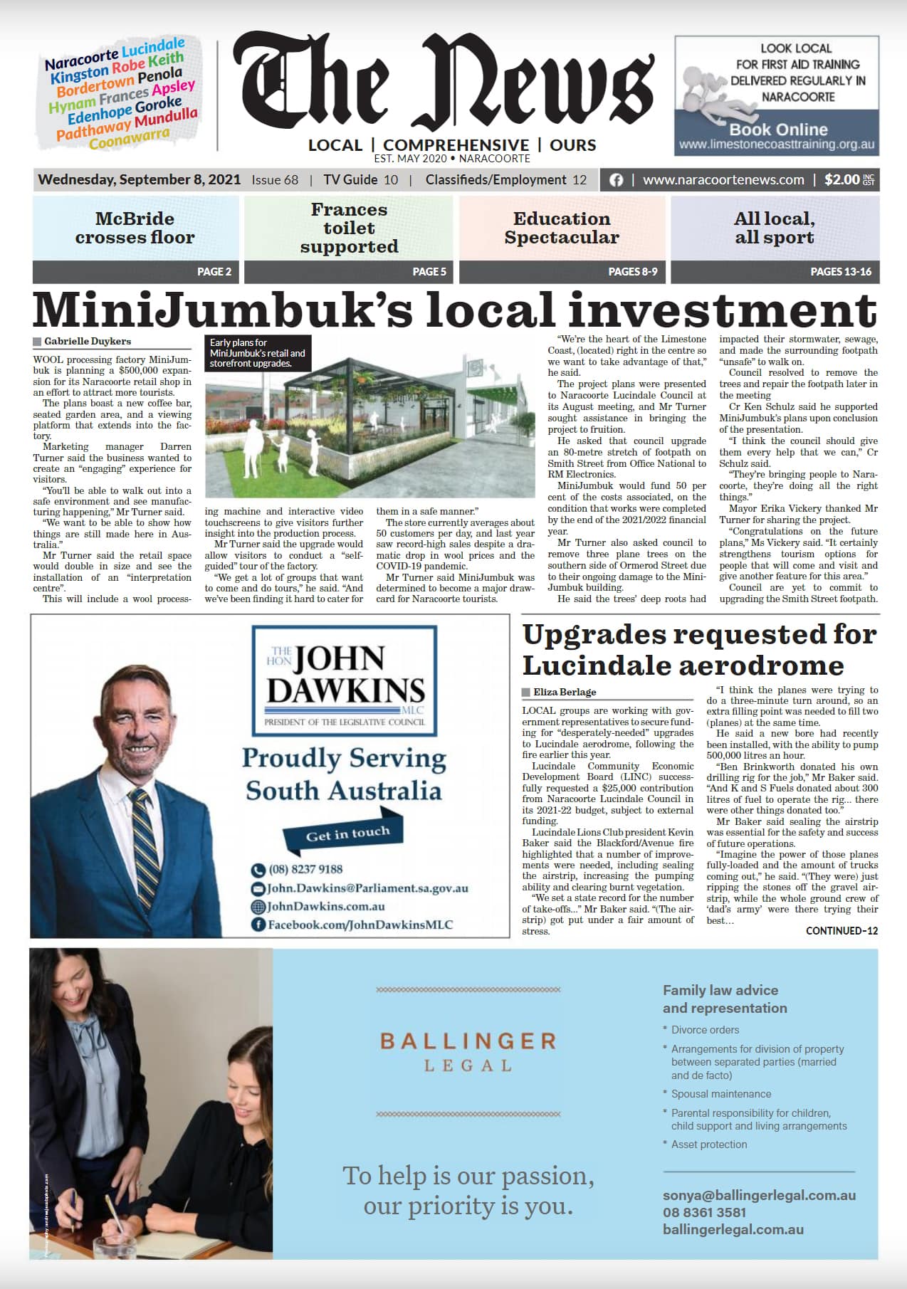 Naracoorte Community News 8 September 2021