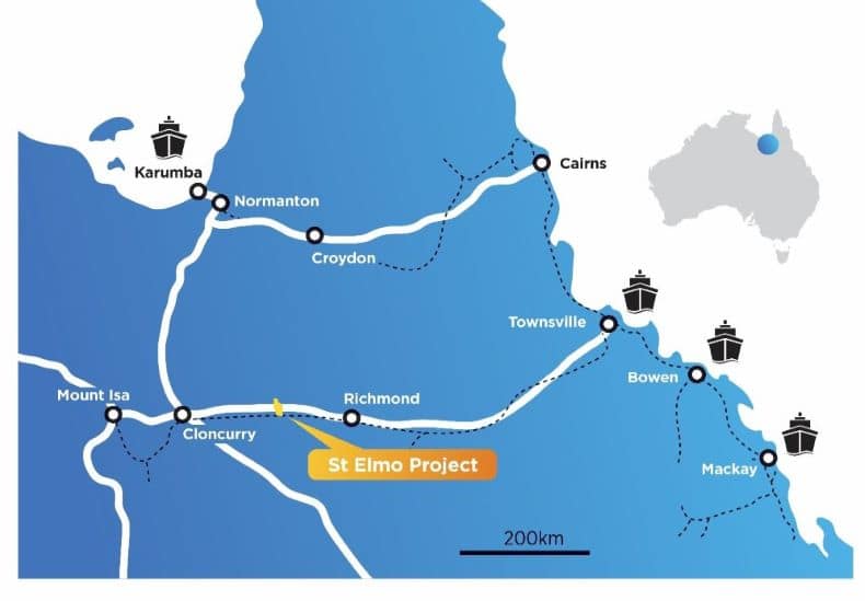 St Elmo Project map