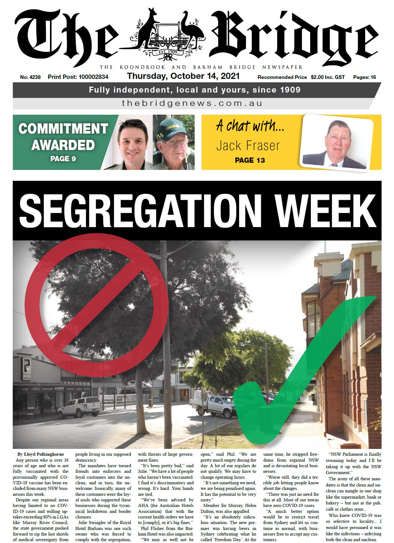 The Koondrook and Barham Bridge Newspaper 14 October 2021