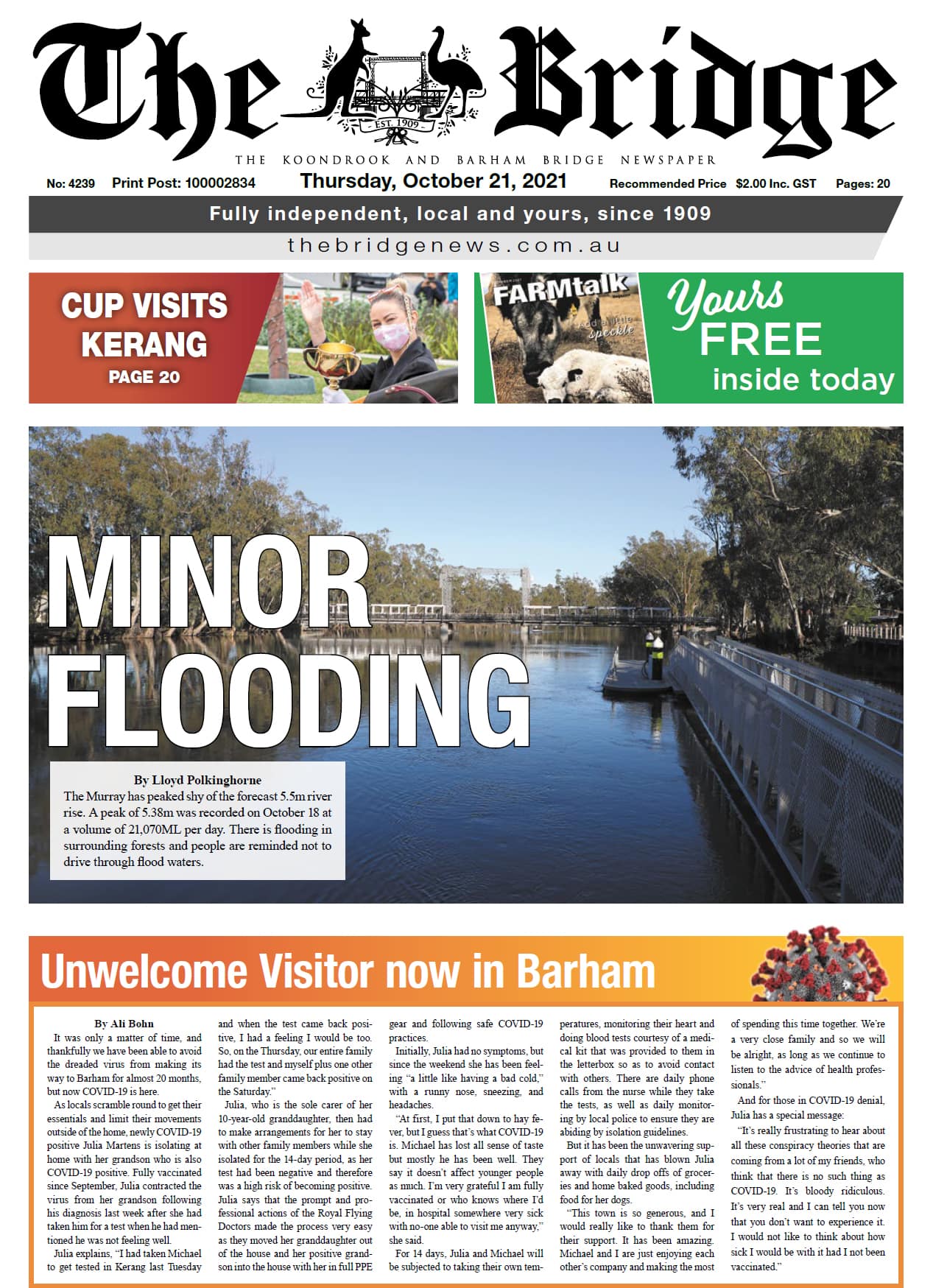 The Koondrook and Barham Bridge Newspaper 21 October 2021