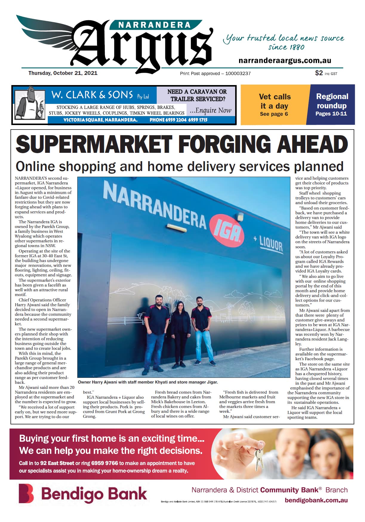 Narrandera Argus 21 October 2021