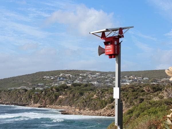 Shark warning tower