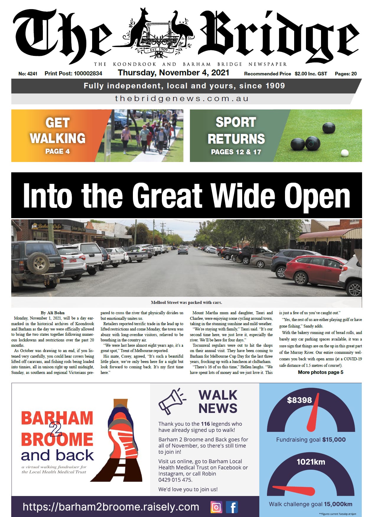 The Koondrook and Barham Bridge Newspaper 4 November 2021