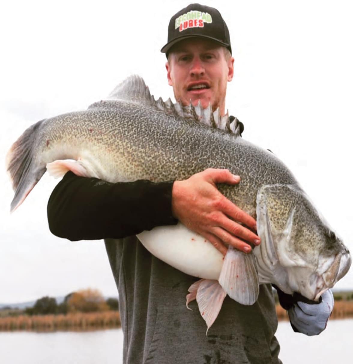 Tom Armstrong with Murray cod